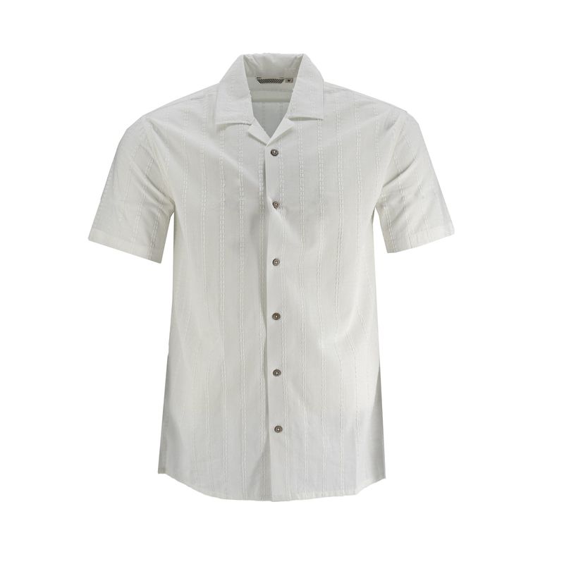 Camisa 1492 Mangas Cortas Estampada Para Caballeros