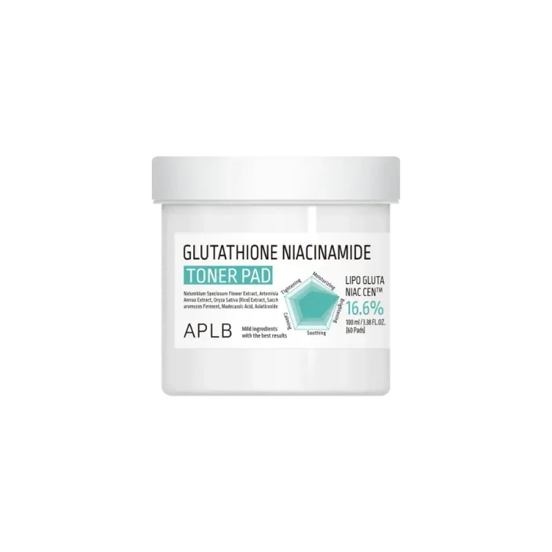 Discos de Tónico Iluminadores APLB Glutathione Niacinamide Toner Pad 100 piezas