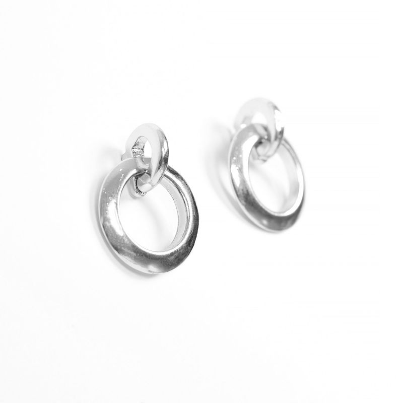 Arete Aro Plateado