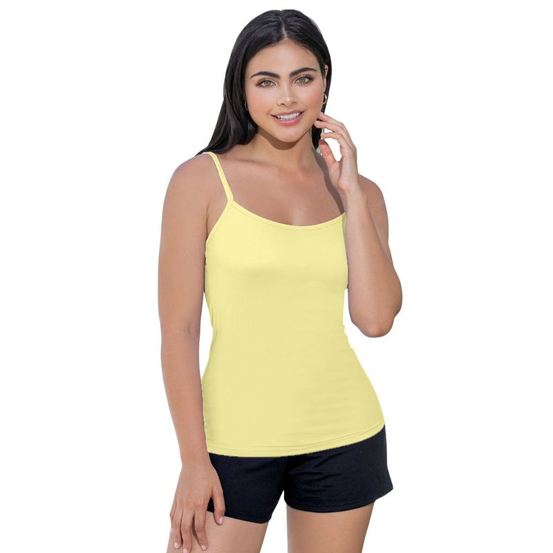 Camiseta Mujer Amarillo Fi 33546