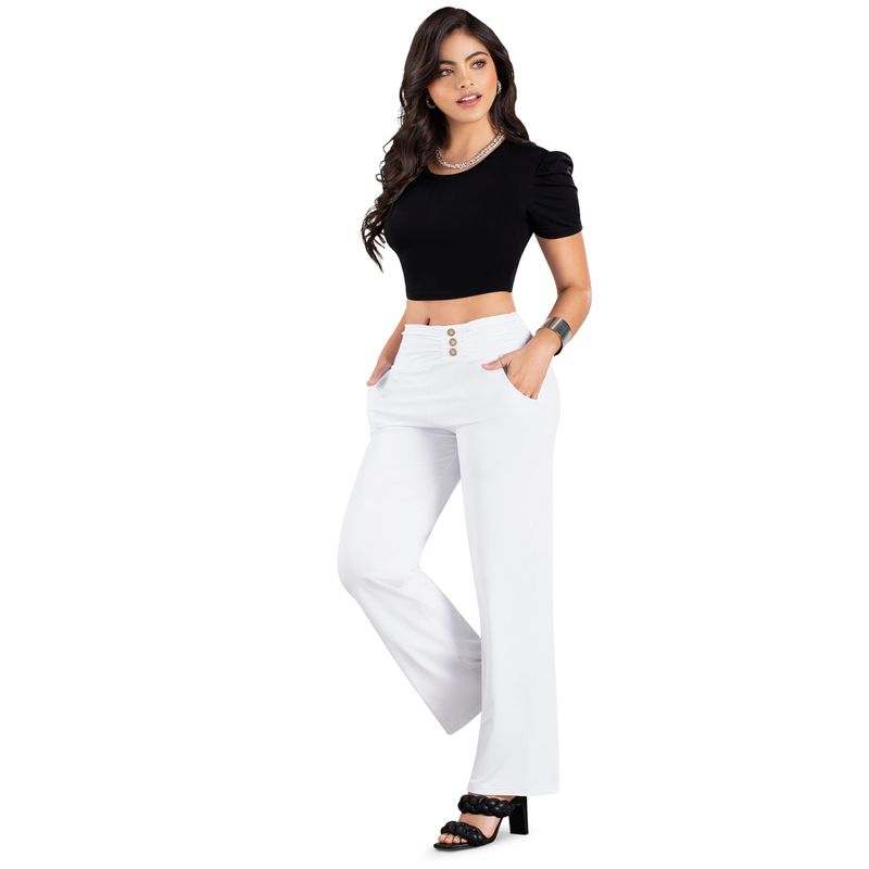 Pantalón Mujer Blanco Mp 86925