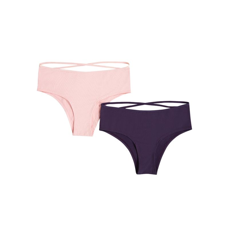 Cachetero Paq X2 Adulto Palo De Rosa /Berenjena Fi 92478
