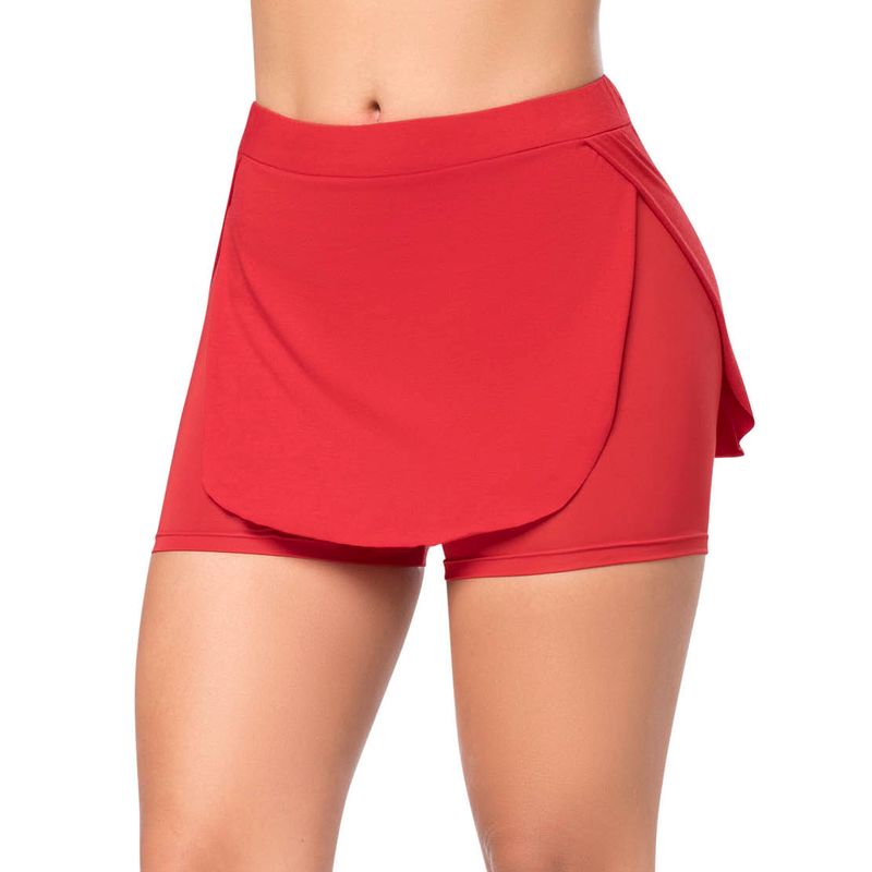 Falda Short Mujer Rojo FI 3015