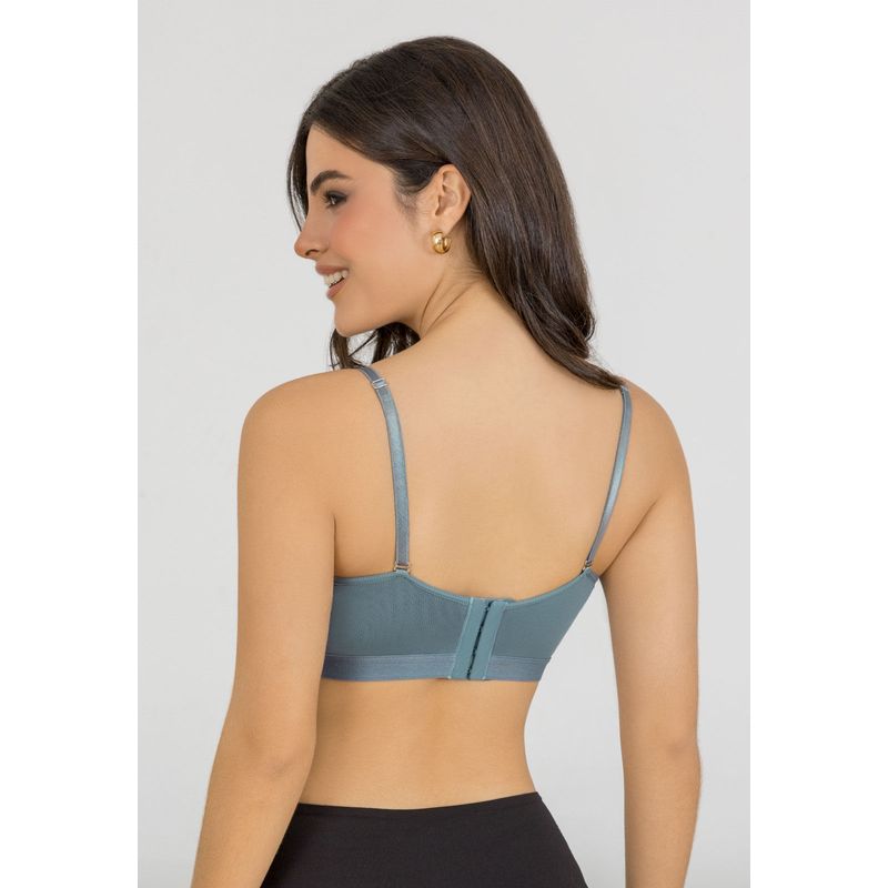 Bustier Mujer Azul Acero Fi 77664