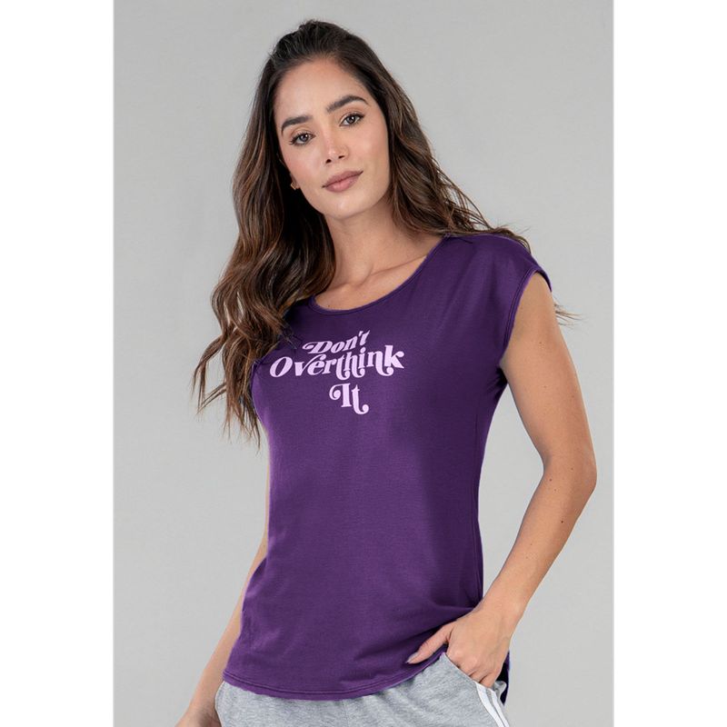 Camiseta Mujer Berenjena Fi 92714