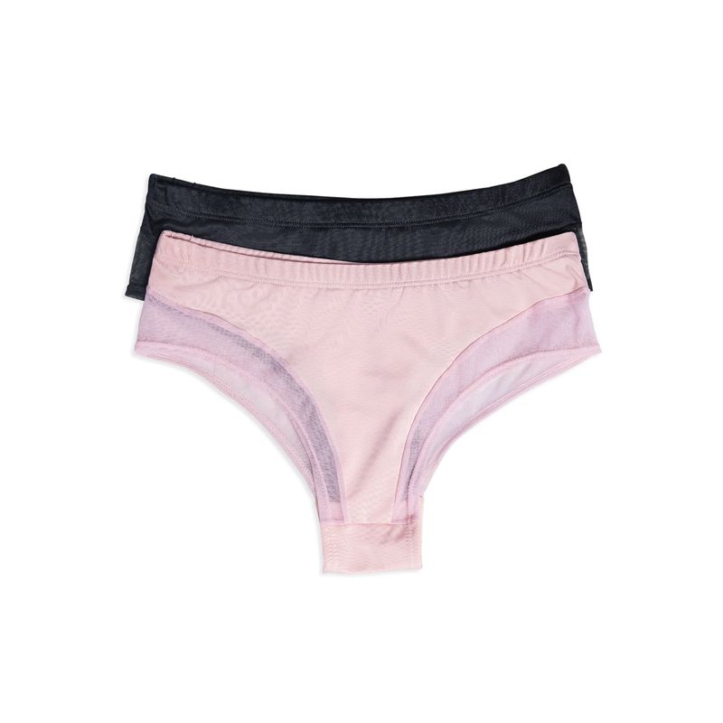 Cachetero Paq X2 Adulto Negro / Palo De Rosa Claro Fi 87198