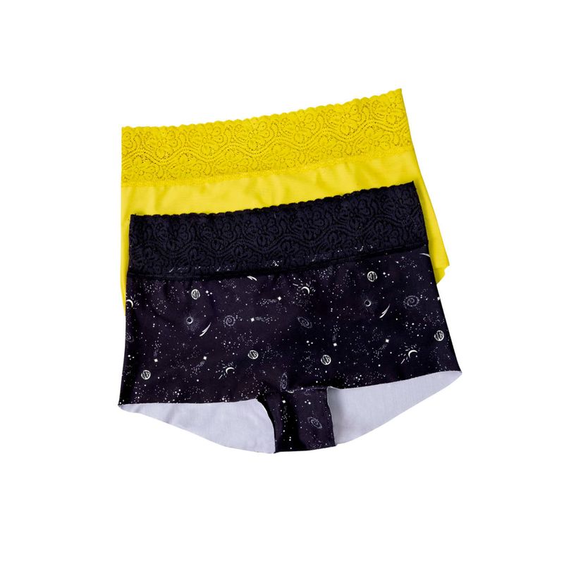 Cachetero Paq X2 Mujer Multicolor Fi 33910