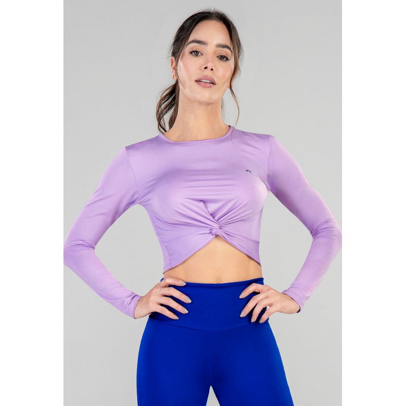 Crop Top Mujer Lila Tech FI 79205