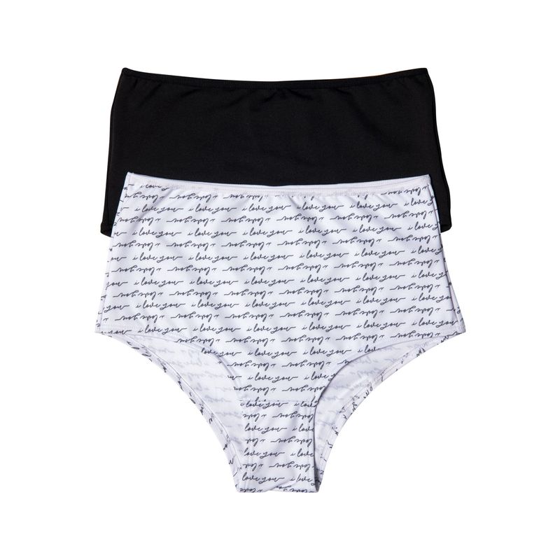 Cachetero Paq X2 Mujer Blanco-Negro FI 32778