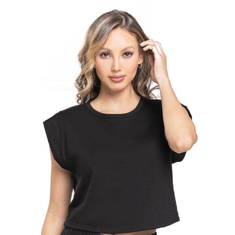 Camiseta Mujer Negro Fi 100893