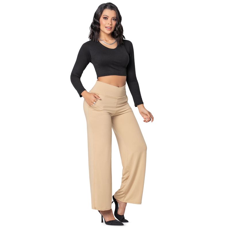 Pantalón Mujer Beige Mp 4314