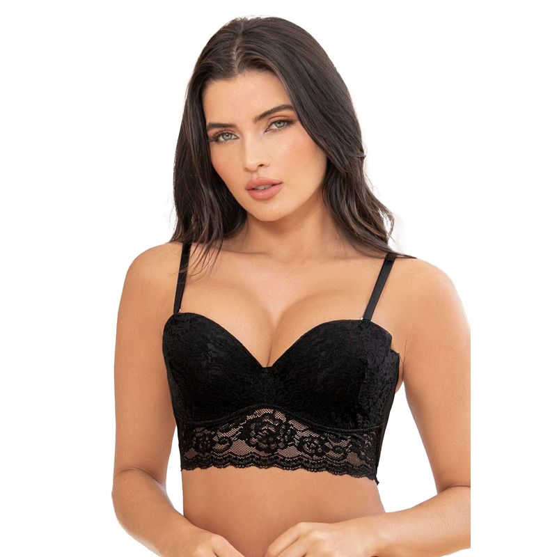 Bustier Mujer Negro Fi 90696