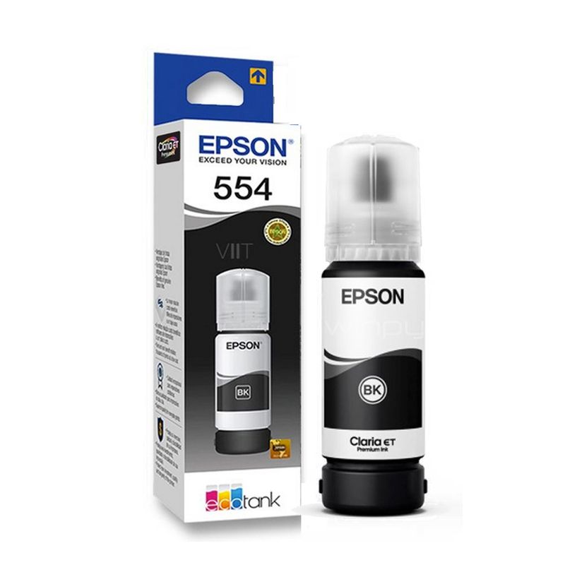 BOTELLA DE TINTA EPSON (#T554) PARA L8180 BLACK (T554120)