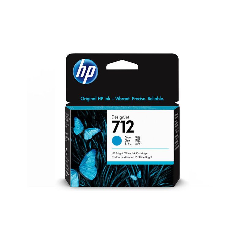 CARTUCHO HP (#712) PARA DESIGNJET T230/T250/T630/T650 CYAN (3ED67A)