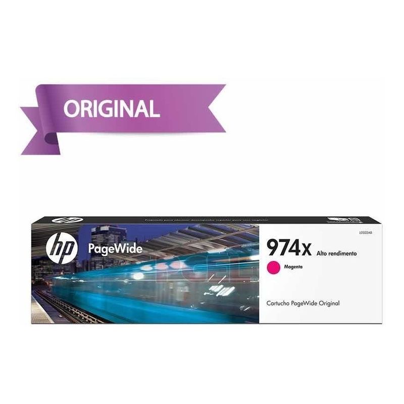 CARTUCHO HP (#974X) PARA PAGEWIDE 352/377/452/477/552/577 MAGENTA (LOS02AL) (FC)