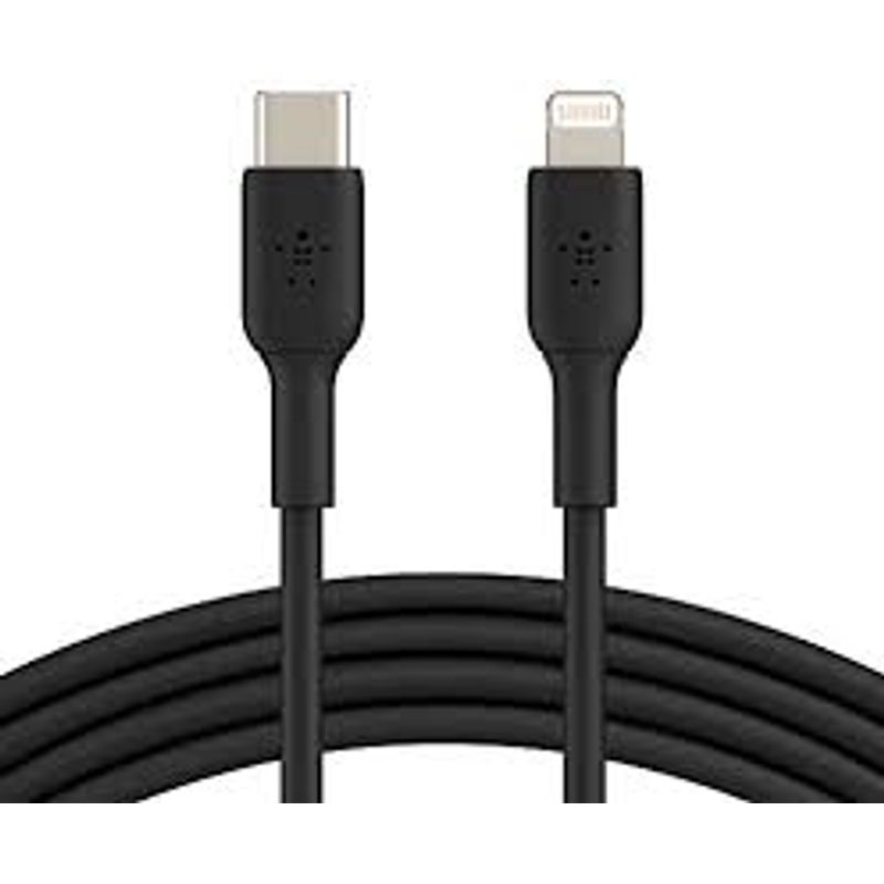 CABLE BELKIN BOOST LIGHTNING TO USB-C BLACK (CAA003BT1MBK)