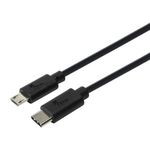 CABLE-XTECH-6FT-TYPE-C-MALE-TO-MICRO-USB-MALE-BLACK--XTC-520-