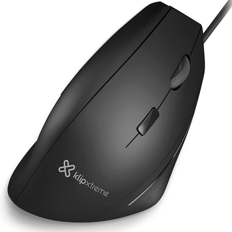 MOUSE-KLIPX-ERGONOMIC-VERTICAL-1000-1600-DPI-USB-BLACK--KMO-505-