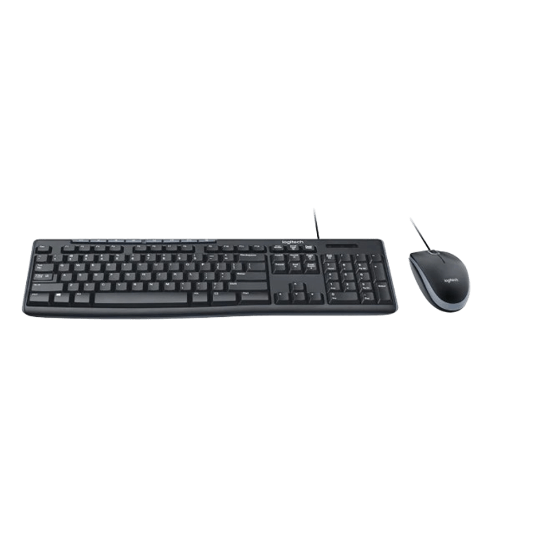 TECLADO/MOUSE LOGITECH MK200 MEDIA ENG BLACK (920-002714)