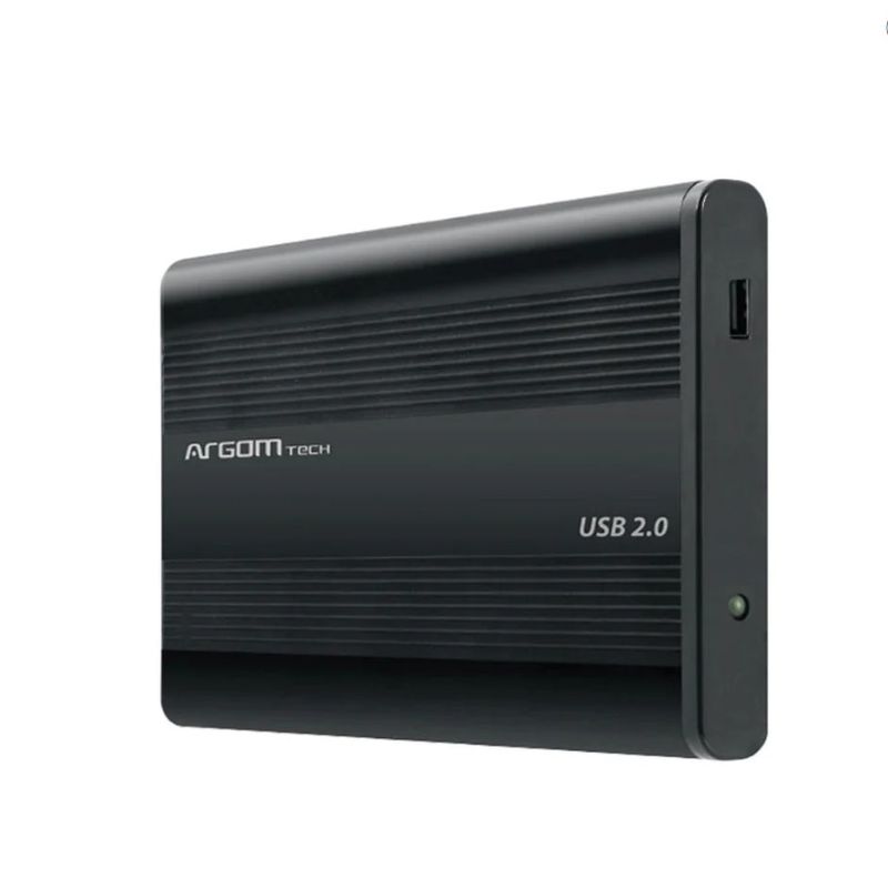 CAJA EXTERNA ARGOM 2.5" SATA HARD DRIVE USB  HD ENCLOSURE BLACK (ARG-AC-1030)