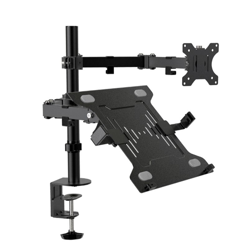 BRACKET-KLIPX-MONITOR-Y-PORTATIL-13--32--180-A°-BLACK-MATE--KMM-301-