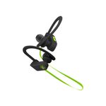EARPHONES-KLIPX-JOGBUDZ-SPORTS-WIRELESS-BLACK-GREEN--KSM-150GN-