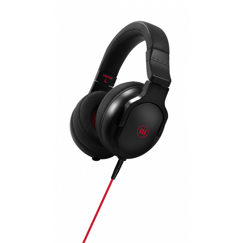 HEADPHONE MAXELL HP-DJPRO MAX AUDIO 3.5MM BLACK (348426)