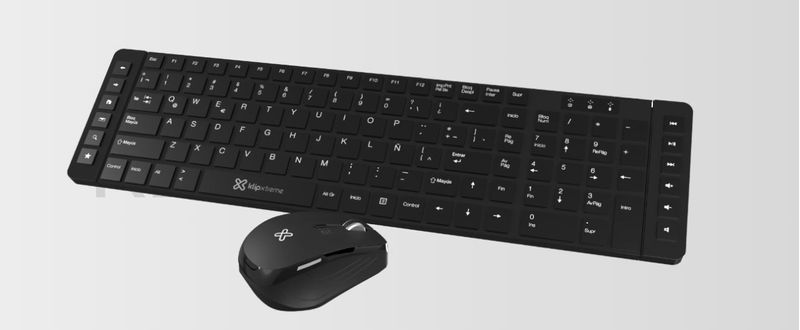 TECLADO-MOUSE-KLIPX-WIRELESS-SPANISH--KCK-270S-