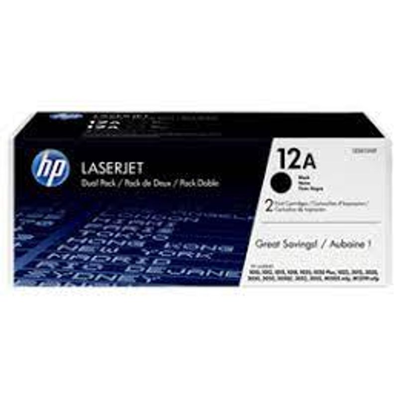 TONER HP (#12A) PARA LASERJET 1010/1012/1015/3015/3030/3052/3055 BLACK (Q2612A)