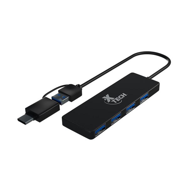 HUB-XTECH-4-IN-1-USB-C-TO-USB-3.0--XTC-390-