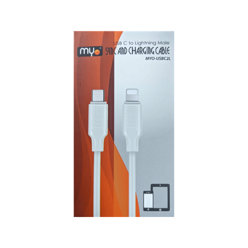 CABLE MYO 4FT USB-C TO LIGHTNING WHITE (MYO-USBC2L)