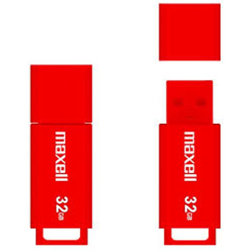 PEN DRIVE MAXELL 32GB FLASH USB 2.0 RED (USPD-32) (347538)