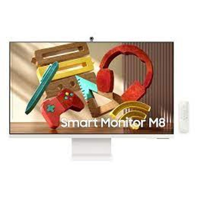 MONITOR FLAT SAMSUNG 32" M8 SMART/HDMI/USB-C/USB/UHD WHITE (LS32DM801UNXZA)