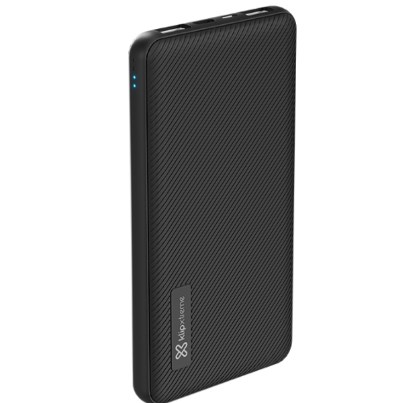 CARGADOR KLIPX POWERCELL PLUS RECHARGABLE 10K/15W/5V/3A/USB-A-C BLACK (KPB-500)