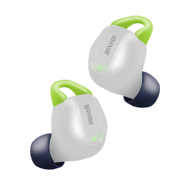 EARBUDS MAXELL EB-BTMXDUO BT MXDUO TWS WITH CHARGING CASE WHT-NAV (348650)
