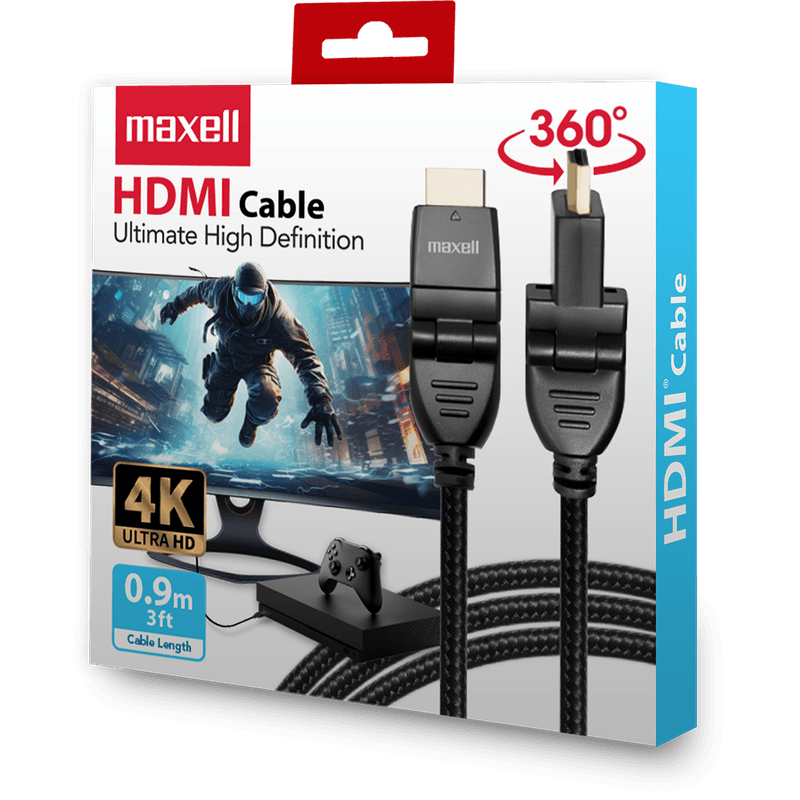 CABLE MAXELL 3FT HDMI TO HDMI BLACK (CB-HDMI3) (348628)