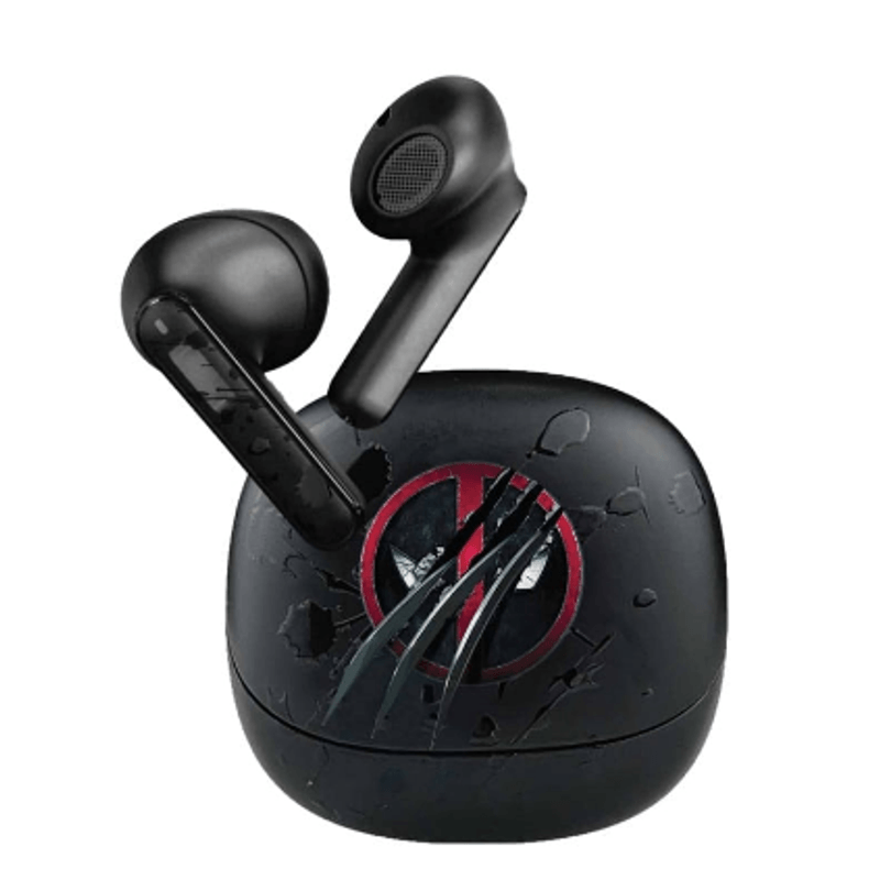 EARPHONES KLIPX TUNE XBUDS DEADPOOL WITH CHARGING CASE WIRELESS BLACK (KTE-007MD)