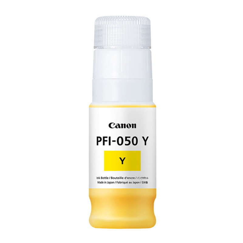 BOTELLA DE TINTA CANON (#050) PFI-050 PARA IMAGEPROGRAF TC-20 YELLOW (5701C001AA)