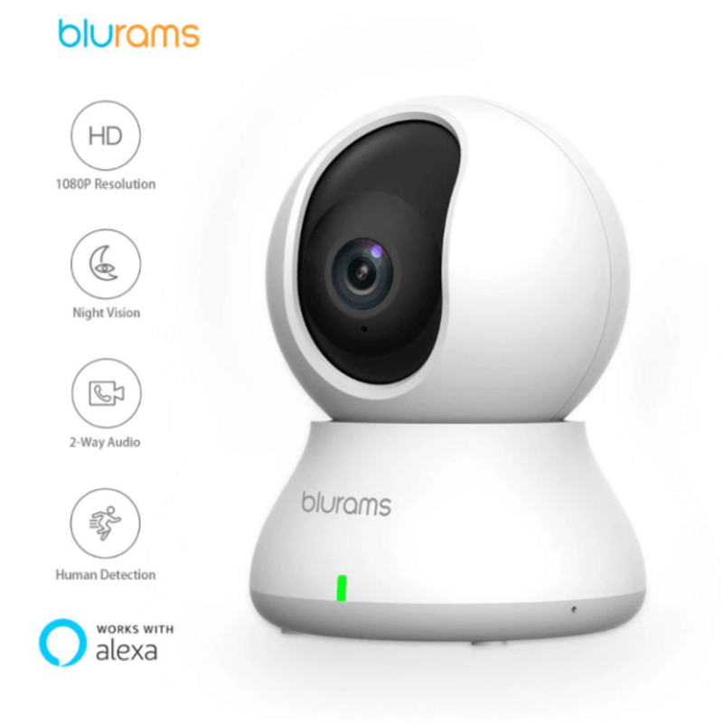Cámara Giratoria Blurams WiFi 1080p Alexa