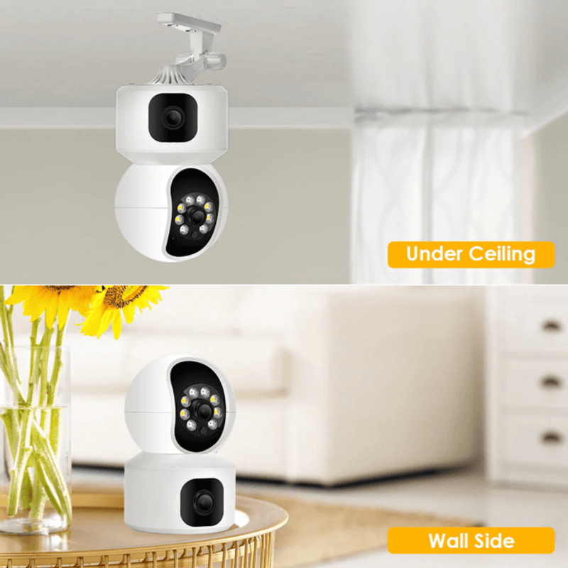 Cámara Giratoria Dual 1080P HD