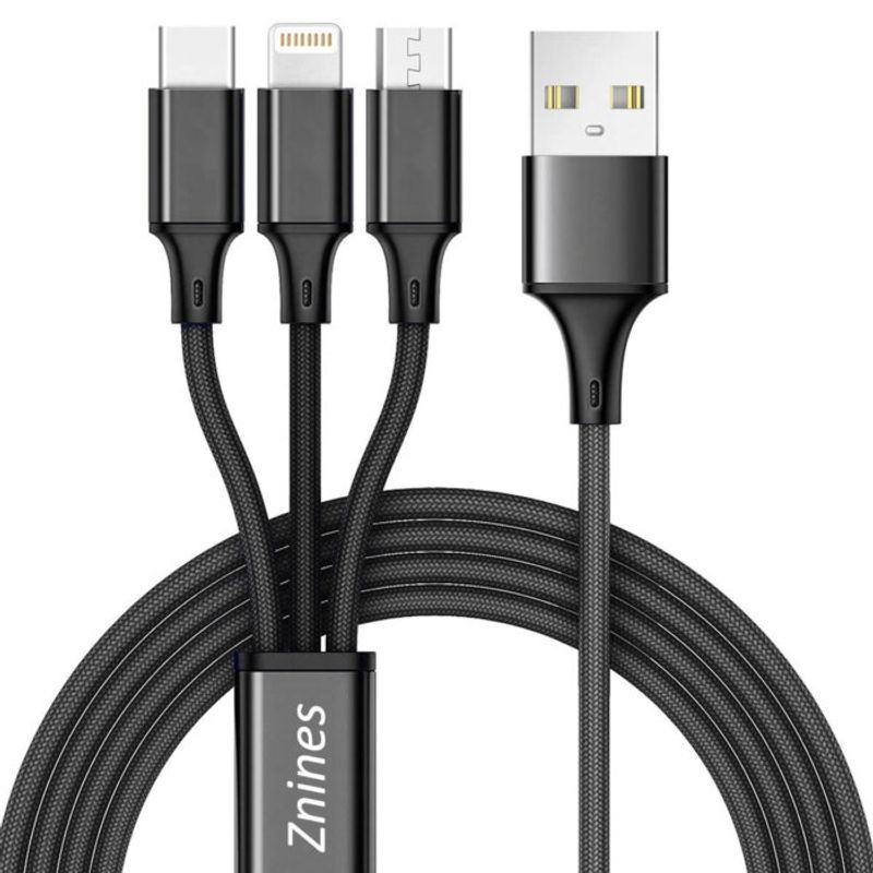 Cable Múltiple USB-C / Micro USB / iPhone