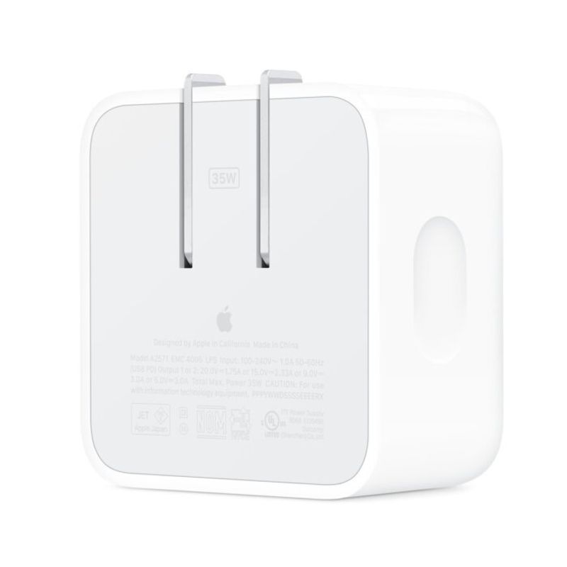 Cargador Apple Con Puerto USB-C Doble De 35W