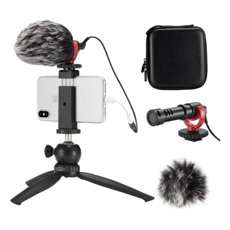 Kit Micrófono FULAIM + Trípode + Estuche