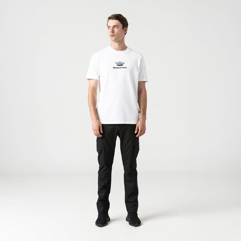 CROWN-T-SHIRT-MEN-WHITE-S-CH