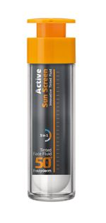 FREZYDERM ACTIVE SUN SCREEN TINTED FACE FLUID SPF 50+