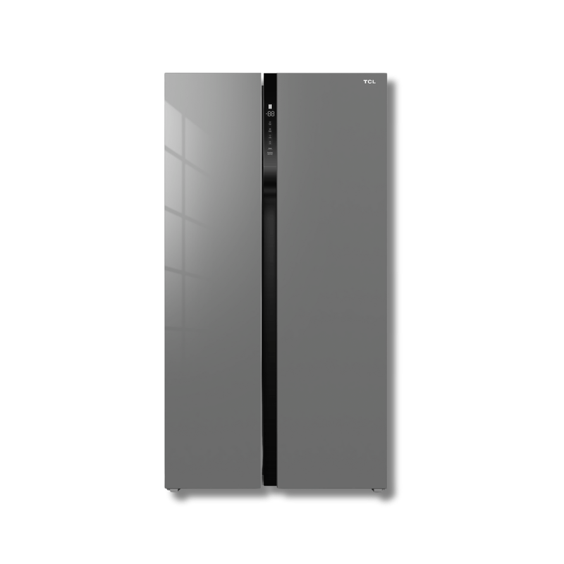 Nevera Side by Side TCL P520SBGS 18 Pies Cúbicos Glass Silver