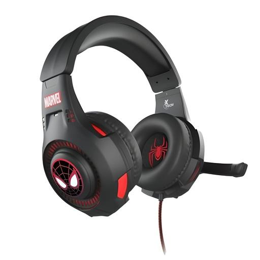 HEADSET-GAMING-XTECH-SPIDER-MAN-MILES-MORALES-AUDIO-3.5MM-BLACK-RED--XTH-M541SM-