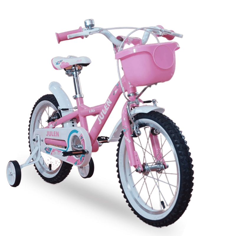 Bicicleta 16 BMX Julen Aura (Canasta) Rosa/Blanco