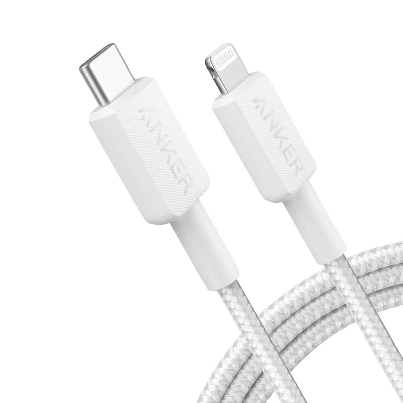 Cable Anker Powerline II USB-C a Lightning 3 pies (1m) Blanco