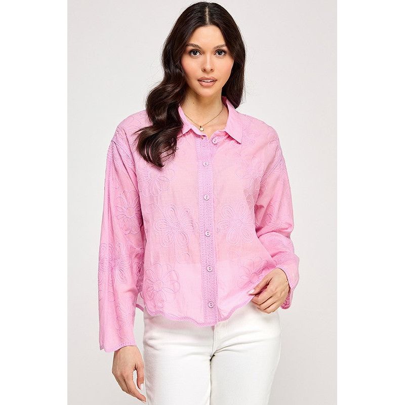 Blusa Milk & Honey Mangas Largas Lisa Para Damas